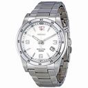 Seiko Silver Dial Stainless Steel Kinetic Men's Watch SKA499