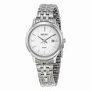 Seiko Silver Dial Stainless Steel Quatrz Ladies Watch SUR799