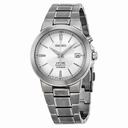 Seiko Silver Dial Titanium Kinetic Men's Watch SKA329