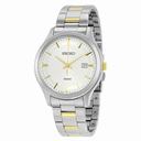 Seiko Silver Dial Two Tone Stainless Steel Men's Watch SUR053
