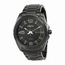 Seiko Solar Black Dial Black IP Stainless Steel Men's Watch SNE275