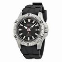 Seiko Solar Black Dial Stainless Steel Black Rubber Men's Watch SNE293P2
