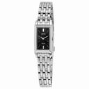 Seiko Solar Black Dial Stainless Steel Ladies Watch SUP043