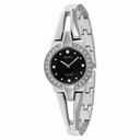 Seiko Solar Black Dial Stainless Steel Ladies Watch SUP205