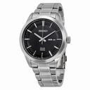 Seiko Black Dial Stainless Steel Men's Watch SNE363P1S