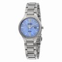 Seiko Solar Blue Dial Stainless Steel Ladies Watch SUT209