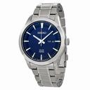Seiko Solar Blue Dial Stainless Steel Men's Watch SNE361