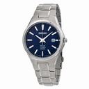 Seiko Solar Blue Dial Titanium Men's Watch SNE381