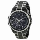 Seiko Solar Chronograph Black Dial Men's Watch SSC143