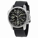 Seiko Solar Chronograph Black Dial Stainless Steel Black Nylon Men's Watch SSC135