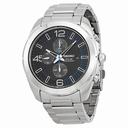 Seiko Solar Chronograph Black Dial Stainless Steel Men's Watch SSC214