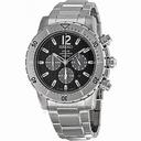 Seiko Solar Chronograph Black Dial Stainless Steel Men's Watch SSC223P1
