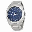 Seiko Solar Chronograph Blue Dial Stainless Steel Men's Watch SSC201