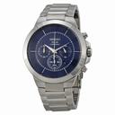 Seiko Solar Chronograph Blue Dial Stainless Steel Men's Watch SSC281