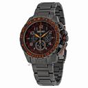 Seiko Solar Chronograph Flight Computer Black Dial Black-plated Men's Watch SSC277