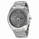 Seiko Solar Grey Dial Stainless Steel Men's Watch SNE273