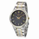 Seiko Solar Grey Dial Two-tone Men's Watch SNE404