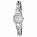 Seiko Solar Mother of Pearl Dial Stainless Steel Ladies Watch SUP173