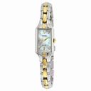 Seiko Solar Mother of Pearl Dial Two Tone Ladies Watch SUP164