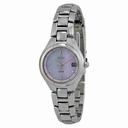 Seiko Solar Quartz Pink Dial Ladies Watch SUT063