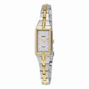 Seiko Solar Silver Dial Two-tone Ladies Watch SUP272