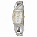 Seiko Solar Silver Dial Two-tone Ladies Watch SUP246
