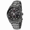 Seiko Solar Titanium Black Chronograph Dial Black Titanium Men's Watch SSC393