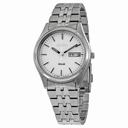 Seiko Solar White Dial Men's Watch SNE031