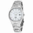 Seiko Solar White Dial Titanium Men's Watch SNE375