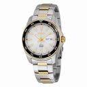 Seiko Solar White Dial Two-tone Men's Watch SNE394