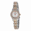 Seiko Solar White Dial Two-tone Stainless Steel Ladies Watch SUP130