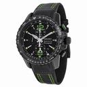Seiko Sportura Chronograph Black Dial Black Men's Watch SNAE97