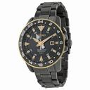 Seiko Sportura Kinetic GMT Black Dial Stainless Steel Men's Watch SUN026