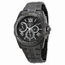 Seiko Sportura Multi-Function Black Dial Black Ion-plated Men's Watch SNT045