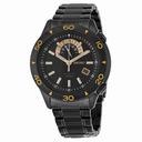 Seiko Superior Automatic Black Dial Black Ion-plated Stainless Steel Men's Watch SSA187