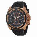 Seiko Velatura Chronograph Black Dial Black Rubber Mesn Watch SNE76P1