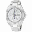 Seiko Velatura Chronograph White Dial Stainless Steel Men's Watch SNDZ19