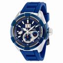 Seiko Velatura Kinetic Blue Dial Blue Rubber Men's Watch SNP103
