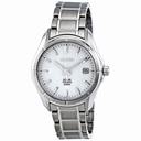 Seiko White Dial Grey Titanium Men's Watch  SNE139