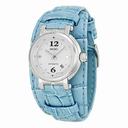 Seiko White Dial Stainless Steel Blue Synthetic Leather Ladies Watch SUF025K2
