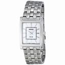 Seiko White Dial Stainless Steel Solar Men's Watch SUP895