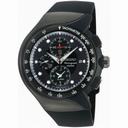 Seiko Streamline Black Rubber Strap Chronograph Men's Watch SNAD45P2