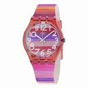 Swatch Astilbe Pink Dial Pink Silicone Unisex Watch GP140