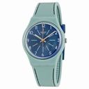 Swatch Blue Stitches Blue Dial Ladies Casual Watch GM184