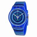 Swatch Centrino Multi-Shaded Blue Dial Multi-Shade Blue Plastic Unisex Watch SUOS104