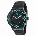 Swatch Dark Water Black Dial Black Silicone Men's Sports Watch SUUB403