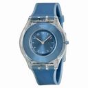 Swatch Dive In Blue Dial Blue Silicone Ladies Watch SFS103