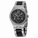 Swatch Dreamnight Chronograph Black Dial Two-tone Stainless Steel Men's Watch YCS485GC