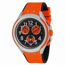 Swatch Feel Strong Black and Orange Dial Orange Silicone Men's Watch YYS4003