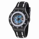 Swatch Feel the Sea Skeleton Dial Black Rubber Men's Sports Watch SUUB101